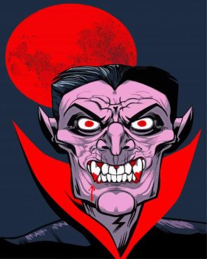 Aesthetic Dracula Illustration paint by numbers