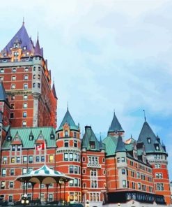 Aesthetic Fairmont Le Chateau Frontenac paint by numbers