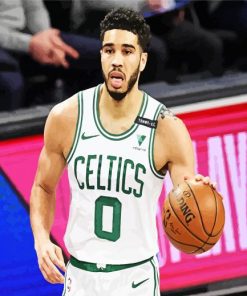 Jayson Tatum Basketball Player paint by numbers