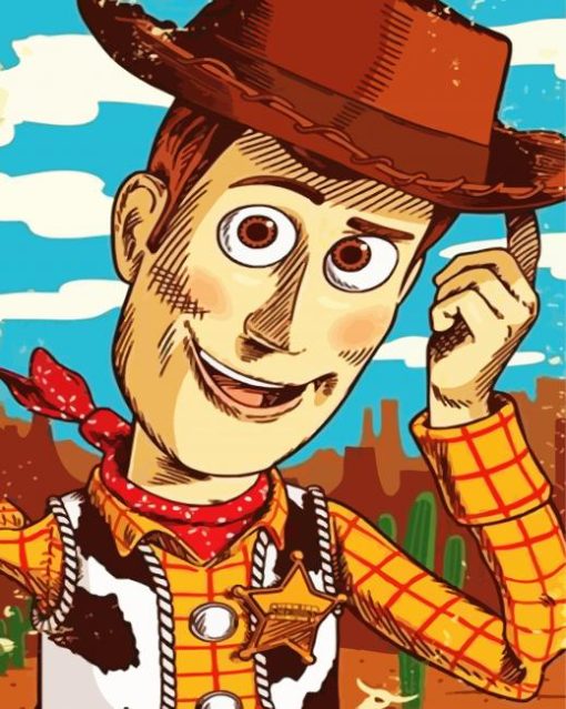 Sherrif Woody paint by numbers