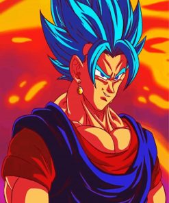 Vegito Anime Character paint by numbers