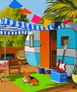 Aesthetic Caravan Lifestyle paint by number