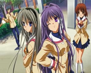 Aesthetic Clannad Anime paint by number