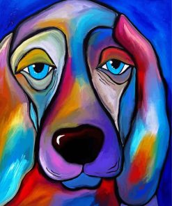 Aesthetic Colorful Dog paint by number