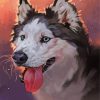 Aesthetic Siberian Husky paint by numbers