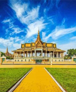 Aesthetic Royal Palace Cambodia paint by numbers