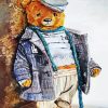 Teddy Bear With Hat paint by numbers