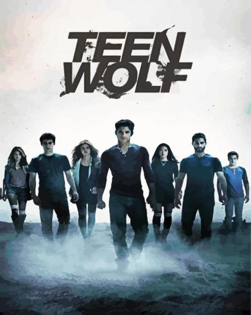 Teenwolf Movie Poster paint by numbers