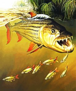 Tigerfish In The Water paint by numbers