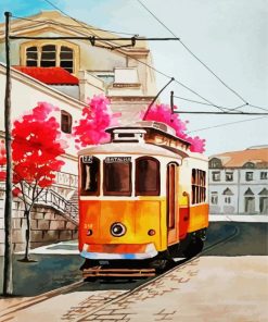 Orange Od Tram paint by numbers