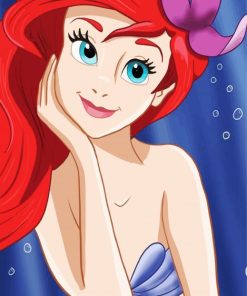 Beautiful Ariel paint by number