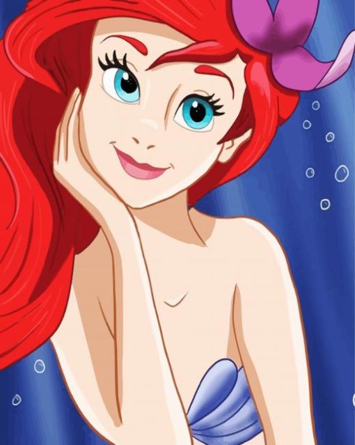 Beautiful Ariel paint by number