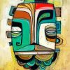 Abstract Tiki Art paint by numbers