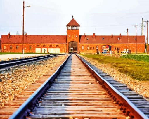 Auschwitz Concentration Camp In Poland paint by numbers