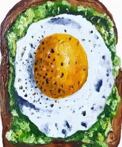 Avocado Toast paint by number