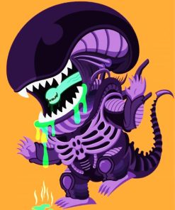 Baby Xenomorph Art paint by numbers