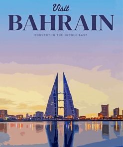 Bahrain Poster paint by numbers