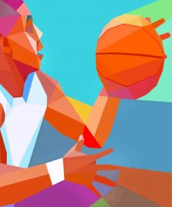 Aesthetic Basketball Player paint by number