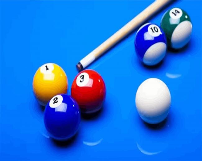 Billiardo Balls paint by numbers