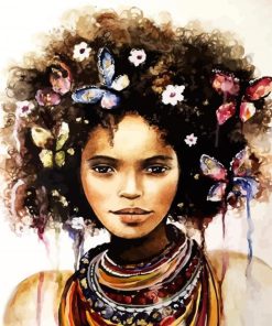 Black African Women paint by numbers