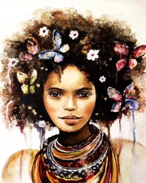 Black African Women paint by numbers