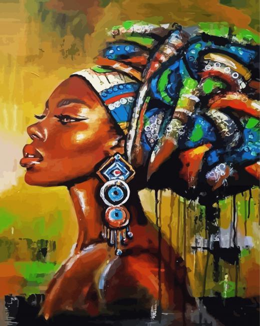 Black Woman paint by number