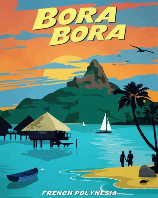 Bora Bora paint by number