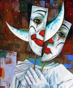 Broken Clown paint by number