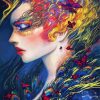 Butterfly Lady Art paint by numbers
