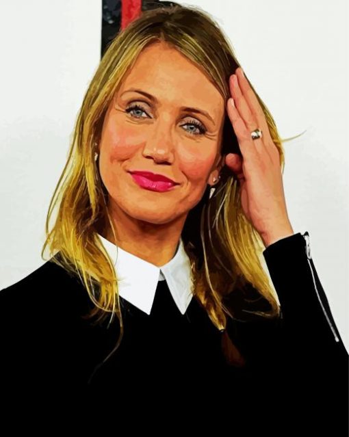Aesthetic Cameron Diaz paint by numbers