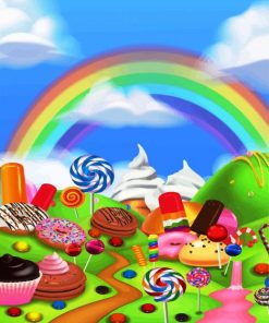 Candy Land paint by number