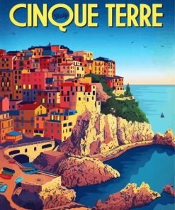 Cinque Terre Italy paint by number