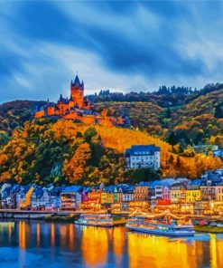 Cochem City In Germany paint by numbers