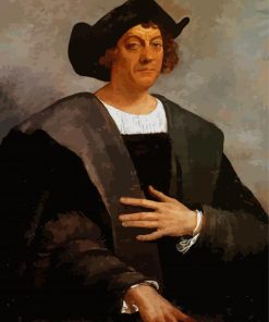 Chrisopher Columbus Portrait paint by numbers