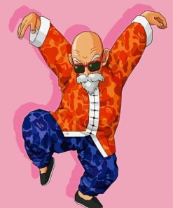 Cool Master Roshi paint by number