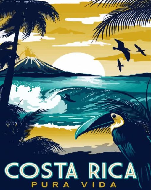Costa Rica paint by number