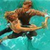 Couple Dancing In The Water paint by number
