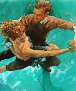 Couple Dancing In The Water paint by number