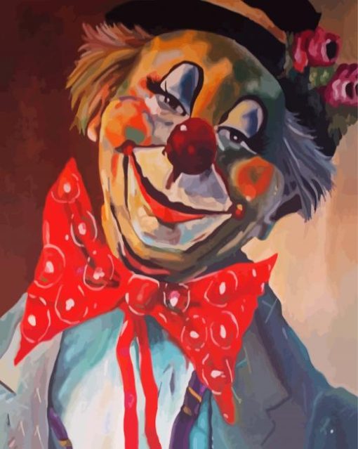Creepy Clown paint by number
