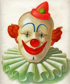 Creepy Clown Art paint by number