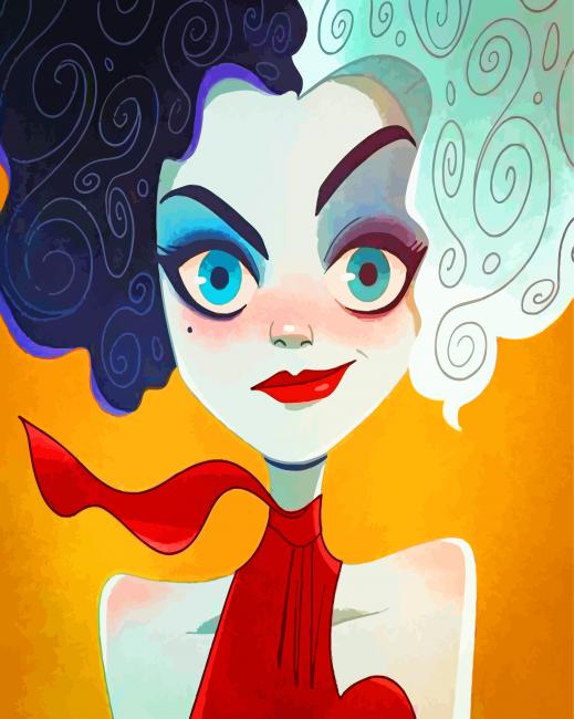 Cruella Illustration paint by number