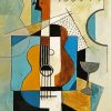 Aesthetic Cubism Guitar Art paint by numbers
