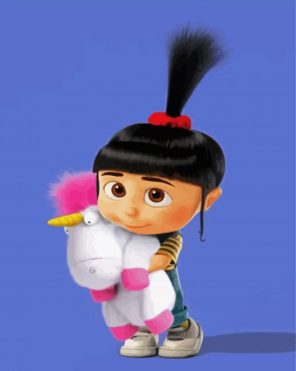 Cute Agnes Despicable Me paint by number