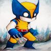 Cute Baby Super Hero paint by number