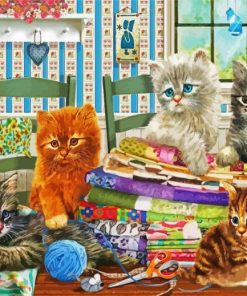 Cute Kttens Animals paint by numbers