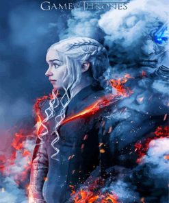 Daenerys Got Poster paint by numbers