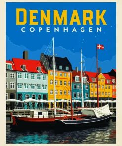 Denmark Copenhagen paint by number