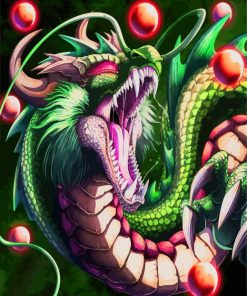 Dragon Ball Z Shenron paint by numbers