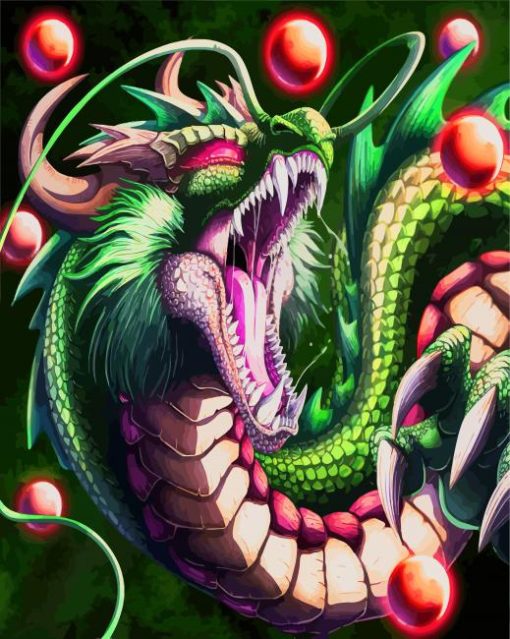 Dragon Ball Z Shenron paint by numbers