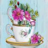 Aesthetic Flowers In A Cup paint by numbers
